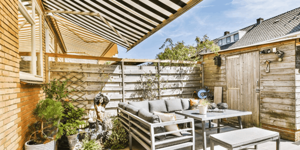 Wonen en Tuin Online Tuin met zonwering