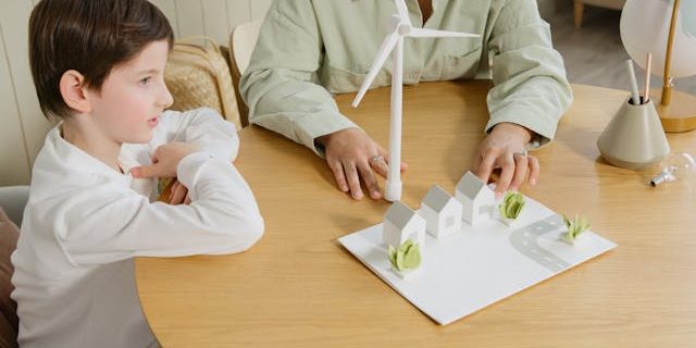 Jongetje denkt mee met een toekomstbestendige woning Jongetje denkt mee met een toekomstbestendige woning