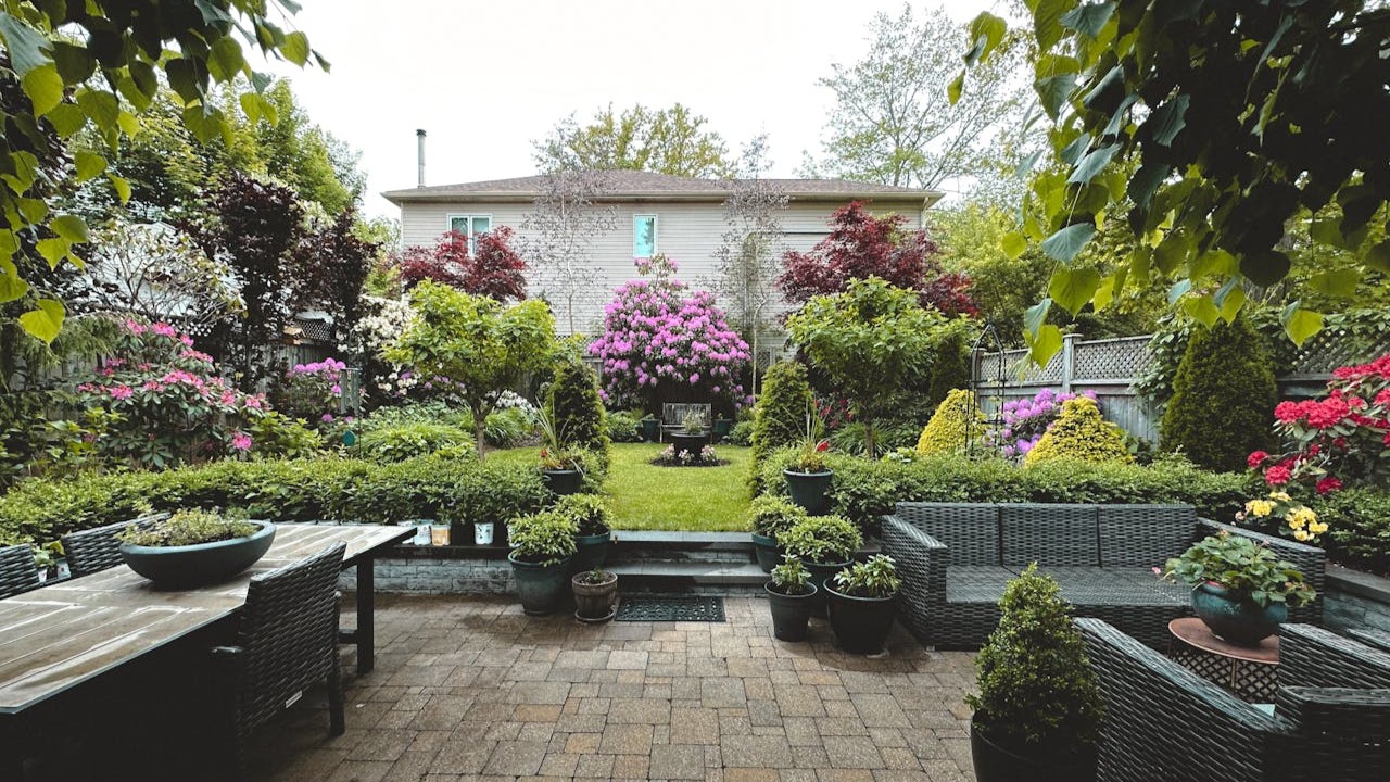 Wateroverlast tuin voorkomen met beplanting en bestrating voor betere waterafvoer