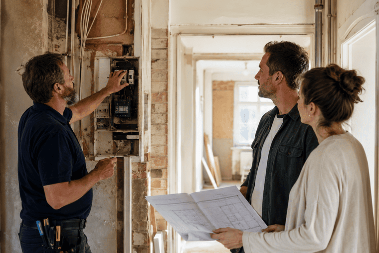 onderhoud aan meterkast van oudere woning