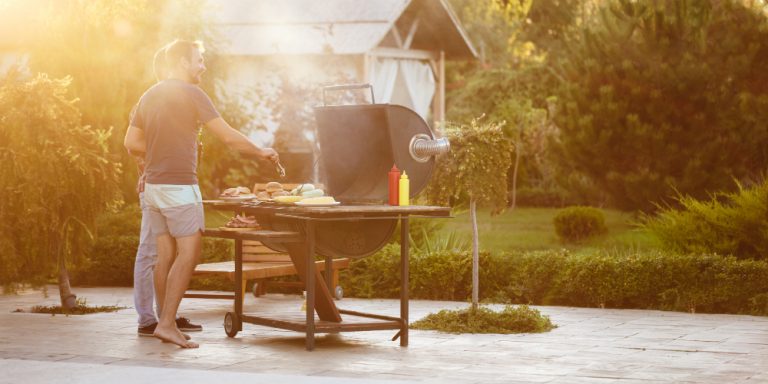 bbq in de tuin
