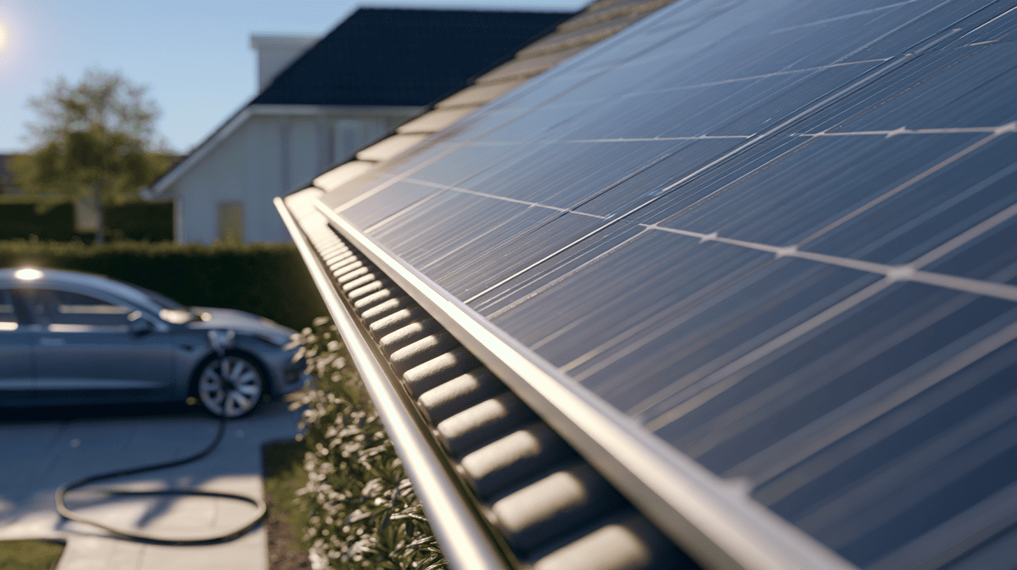 Zonnepanelen en een elektrische auto