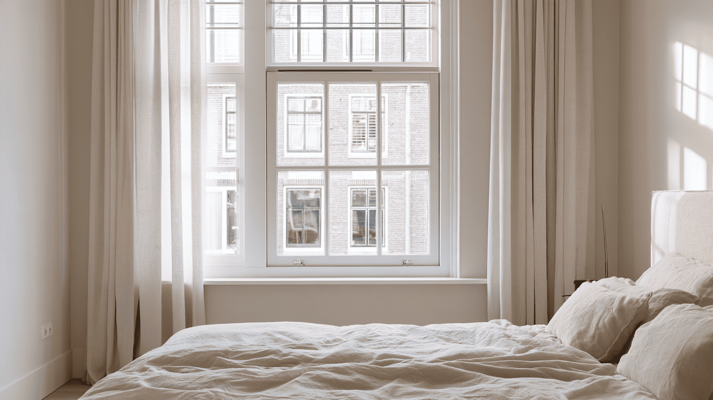 lichte slaapkamer met raam